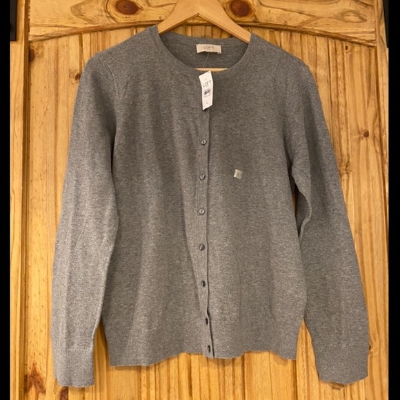 loft grey cardigan